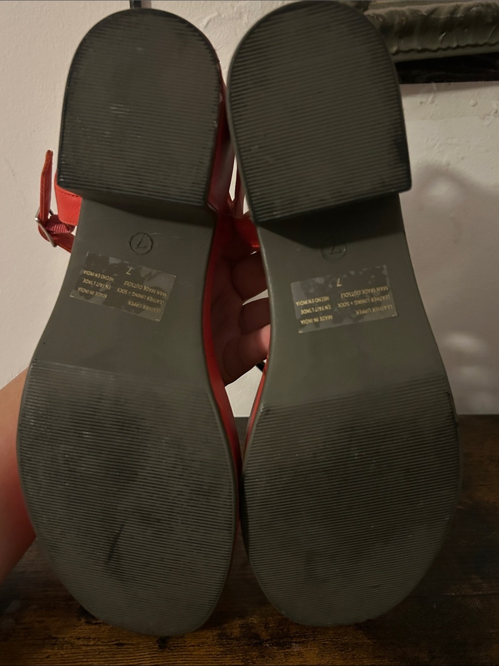 Seychelles Red Platform Ankle-Strap Sandals - Picture 6 of 6
